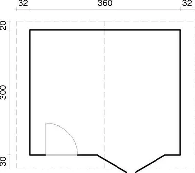 Produktbild von Palmako Gartenhaus Klara 10,4 m² aus Holz Gartenhaus mit 28 mm Wandstärke Gartenhütte Geräteschuppen 10.8 m² Satteldach
