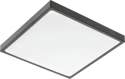 Produktbild von 24W LED Deckenleuchte Deckenlampe IP44 für innen und Außen Eckig 30x30 1680 Lumen Schwarz
