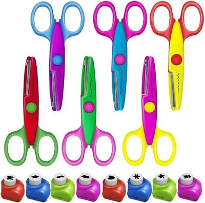 Immagine prodotto di Set di forbici per bambini da 6 pezzi con lame in carta