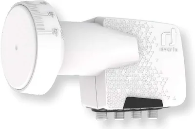 Immagine prodotto di Inverto IDLH-QTL410-HMPRO-OPN Downconverter a blocco a basso rumore (LNB) 10,7 - 12,75 GHz Nero, bianco