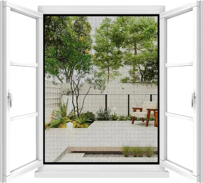 Produktbild von 2 Stück Fliegengitter Fenster, 130 X 150 cm Insektenschutz Fenster Zuschneidbar Mückenschutz Fenster mit Selbstklebend Klebeband, Moskitonetz Fenster ohne Bohren – Schwarz