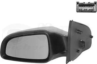 Produktbild von VAN WEZEL 3745819 Außenspiegel Seitenspiegel Links für OPEL Astra H Caravan (A04) Asphärisch Beheizt Grundiert