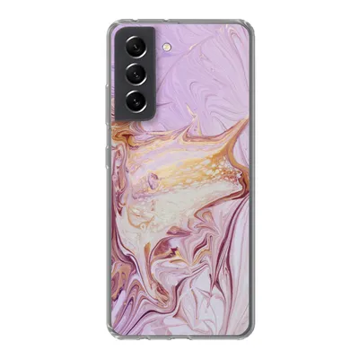 Produktbild von MuchoWow® Handyhülle Schutzhülle Hülle für Samsung Galaxy S21 FE Marmor - Farbe - Abstrakt Silikon Softcase Handy Hülle - Mobiltelefonhülle