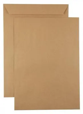 Produktbild von Kaenguruh C4 Versandtasche, mit Haftklebung Abdeckstreifen Natron / Recycling braun 90g