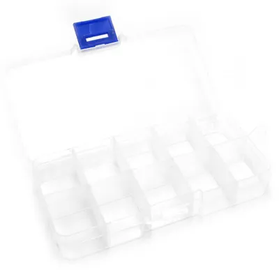 Produktbild von Vintageparts Sortierbox für Perlen 7 x 13 cm transparent, 1 Stück