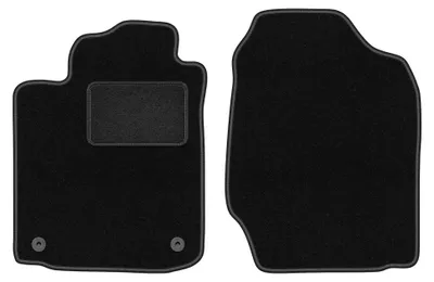 Produktbild von Velours-Fußmatten Vorne für Toyota Corolla Verso I 2001-2004 (Minivan) – 2-tlg, Schwarz, passgenau – Wielganizator LUX