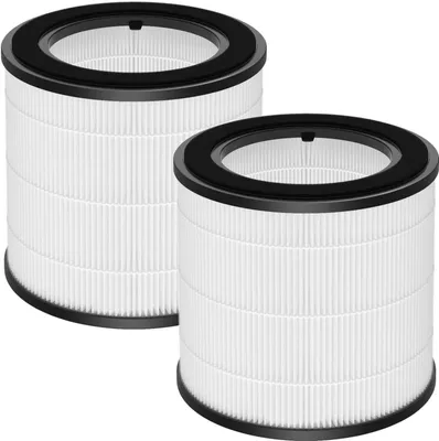 Produktbild von 2 Stück HEPA‑Ersatzfilter Kompatibel mit Philips 800 Series Luftreiniger ‑ AC0830/10 AC0820/30 AC0820/10 AC0819/10, H13‑True‑HEPA‑Filter & Nylon‑Vorfilter, Teilenummer FY0194/30 und FY0293/30,Weiß, für Filterwechsel von Haushalts‑Luftreinigern