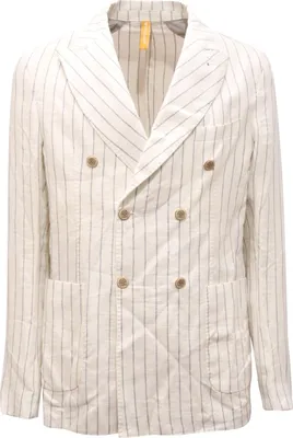 Produktbild von 1765Av Giacca Doppiopetto Martin Zelo Man Linen Jacket