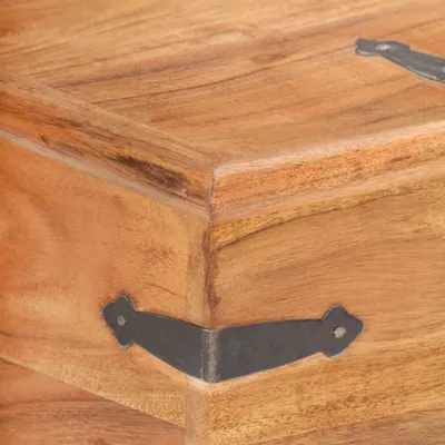 Image de vidaXL Coffre 40x40x40 cm en bois massif d'acacia
