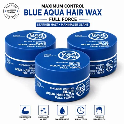 Produktbild von Red One Blue Aqua Hair Wax 3er Set – 3x150ml Haarwachs