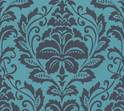 Produktbild von Profhome 369105-GU Barock Vliestapete Barock glänzend blau schwarz grau 5,33 m2