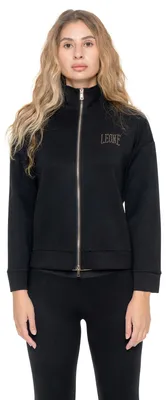 Produktbild von Leone 1947 Gold Studs Damen-Wintersweatshirt mit Stehkragen und Reißverschluss