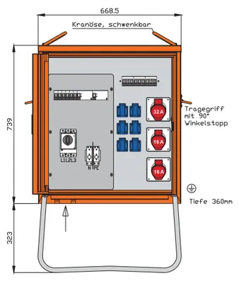 Zdjęcie produktu dla Szafa dystrybucyjna Walther-Werke 44kVA WV0310R1