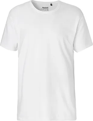 Immagine prodotto di Neutral O61030 | Maglietta Interlock da uomo / 100% cotone equosolidale - Colore: Bianco - Taglia: L