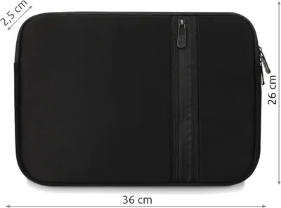 Obrázek produktu pro Brašna na notebook 13,3" černá na zip, ZAGATTO, dámská / pánská brašna na notebook , lehká, prostorná a jednokomorová, 26x36x2,5 / ZG646