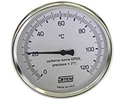Obrázek produktu pro Teploměr ø 10 cm 100-120°C 1/2"