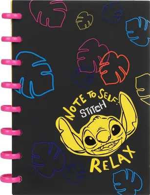 Produktbild von Kolophon A5 Disney Black Stitch großer Ring 100 Blatt Muster 1