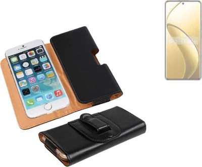 Produktbild von K-S-Trade Schützhülle Handyhülle kompatibel mit Realme 12 Pro+ Holster Gürtel Tasche Schutzhülle Handy-Tasche Smartphone Case Seitentasche