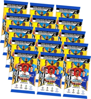 Produktbild von Topps Match Attax Karten Champions League Extra 2023-2024 - 15 Booster Sammelkarten