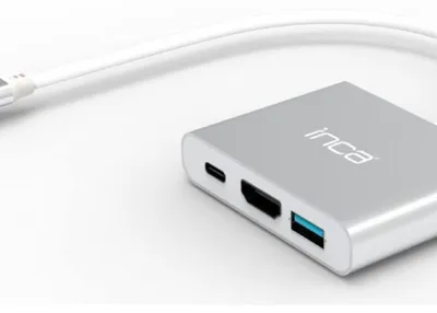 Obrázek produktu pro Inca ITPC-04T, USB typu C, HDMI, Thunderbolt 3, USB 3.2 Gen 1 (3.1 Gen 1) Type-A, 5000 Mbit/s, 30 Hz, 2160p, 3840 x 2160 px