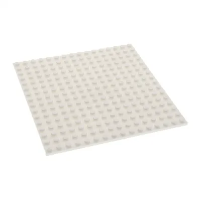 Produktbild von 1x Lego Bau Platte 16x16 weiß beidseitig bebaubar Minecraft 4618526 91405