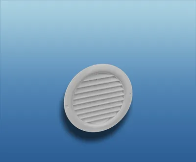 Produktbild von Lüftungsgitter rund mit Flansch : Ø 125 grau System: Ø 125 Farbe: grau