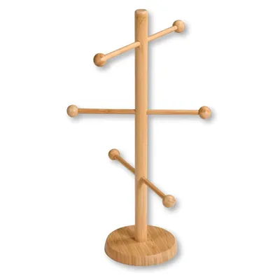 Produktbild von Kesper Brezn und Wurstständer 6 armig Höhe 50cm in braun aus Bambus