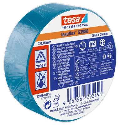 Immagine prodotto di Nastro isolante TESA Blue PVC 25 mm x 25 m