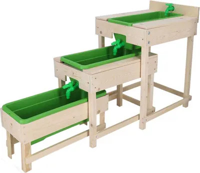 Obrázek produktu pro Esschert Design KG308, Vodní stůl, Venkovní, Dřevo, Plast, Dřevo, Zelená, 8,78 kg