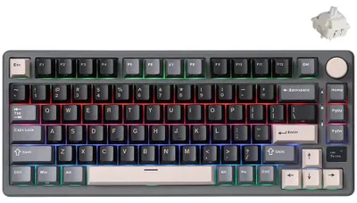 Zdjęcie produktu dla Royal Kludge Rk-M75 Phantom Gaming Keyboard Beige Switch
