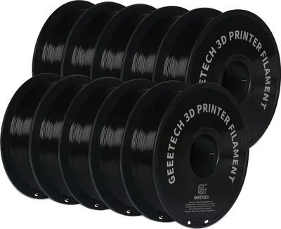 Obrázek produktu pro 3D tiskový filament, robustní a ekologický, hedvábný povrch, PETG černý 10 kg