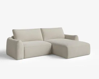 Produktbild von Ecksofa mit Schlaffunktion und Bettkasten Couch,RECHTS Beige Gino VIBE 06