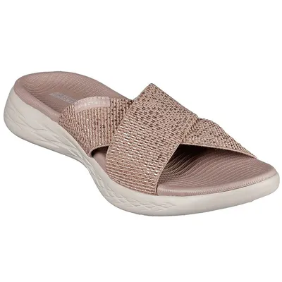 Produktbild von Skechers O-T-G Womens Sandals ON-THE-GO 600 GLISTENING Sandalen/Outdoor-Sandalen Women Gold, Schuhgröße:36 EU