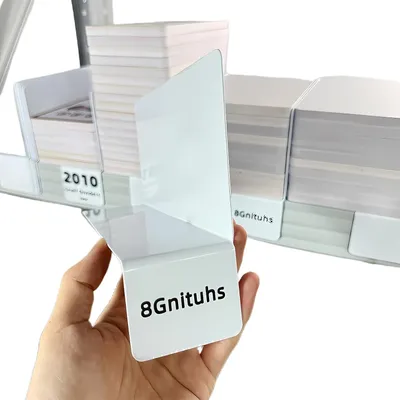 Productafbeelding van 7,8 x 4 inch plankverdeler - Set van 50 - Indexkaarthouder - Opslagbaklabels - Baklabels voor opslagbakken