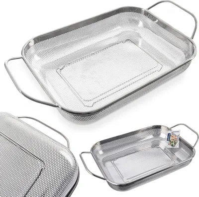 Produktbild von Orion Küchensieb Edelstahlsieb Sieb Durchschlag aus Edelstahl ANETT 43x25x9 cm