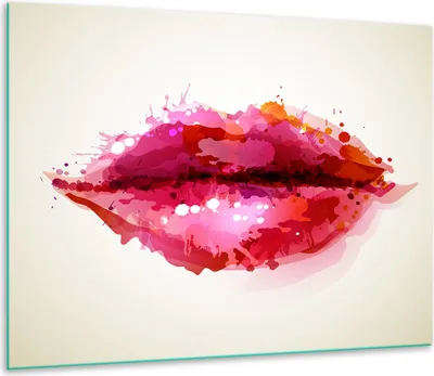 Obrázek produktu pro Kryt varné desky Skleněný kryt varné desky Splashback 60x52cm Mouth