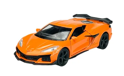 Produktbild von Welly 2023 Chevrolet Corvette Z06 Orange 1:34-1:39 Die Cast Metall Modell  im Kasten 43830