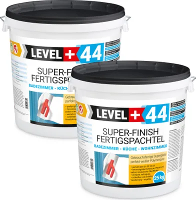 Produktbild von Super Finish Fertig Spachtelmasse 50kg Fugenspachtel Q1-Q4 Weiß Glätten Bad Küche Innenbereich RM44