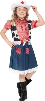 Productafbeelding van Smiffys - "Sweetie" kostuum - meisjeskostuum SM2144 (128-134) (blauw/rood)