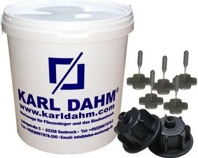 Produktbild von Karl Dahm 50 Zughauben schwarz + 250 Gewindelaschen 1 mm 12451