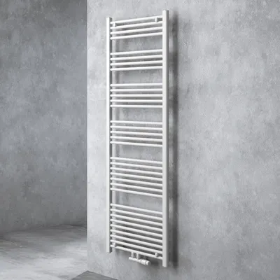 Image de doporro Radiateur de Salle de Bain Sèche-Serviette 180x60cm Radiateur Tubulaire Vertical Chauffage à Eau Chaude Blanc