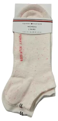 Produktbild von Tommy Hilfiger - Socken für Damen (2er-Pack) NA888 (39,5 EU - 43 EU) (Pink/Weiß)