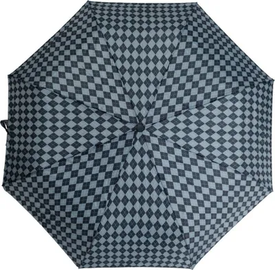 Produktbild von Teleskop-Taschenschirm mit Schutzhülle ergonomischer Regenschirm flexibel und widerstandsfähig Grau