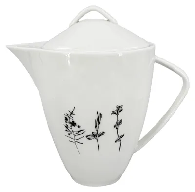 Immagine prodotto di Teiera in porcellana Wild 1600ml, bianco/nero