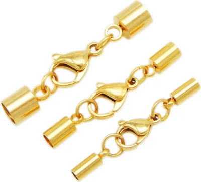 Produktbild von Karabiner 6 mm Gold, Menge:10 Stück