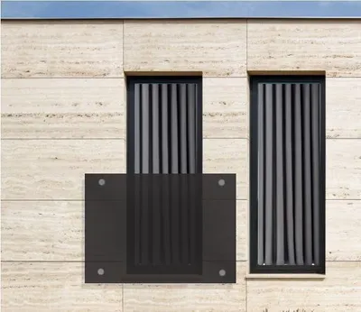 Produktbild von BuyLando 120x90cm Französischer Balkon, Pariser Fenster, Absturzsicherung, Austritt