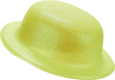Produktbild von Glitzer-Hut für Erwachsene Melone gelb - Einheitsgröße