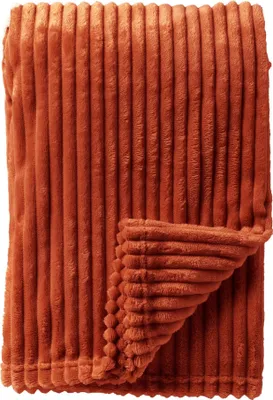 Produktbild von Dutch Decor Wohndecke Flanell-Jacquard Marthy 140x180 cm Orange