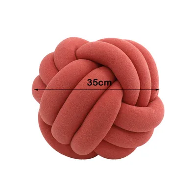 Produktbild von CANDeal 35cm Knotenkissen, Geknotetes Kissen für Sofa, Bett, Dekorat, Zierkissen Knoten, Knoten-Ball-Kissen