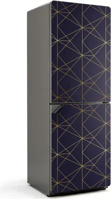 Obrázok produktu pre Geometrický vzor - Magnetický kryt chladničky - Magnetická dekoratívna fólia do kuchyne - Magnetická dekorácia na chladničku - Samolepiaca magnetická tabuľa - Magnetická fólia na dvere chladničky - 70x190 cm